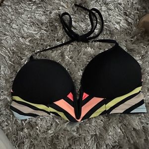 Pink victoria secret bikini top only